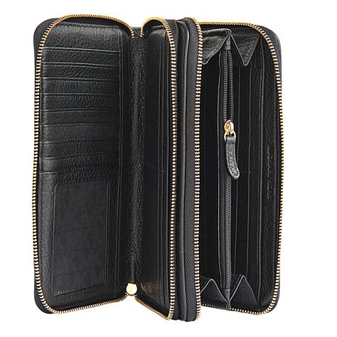 michael kors double zipper wallet|Michael Kors adele smartphone wallet.